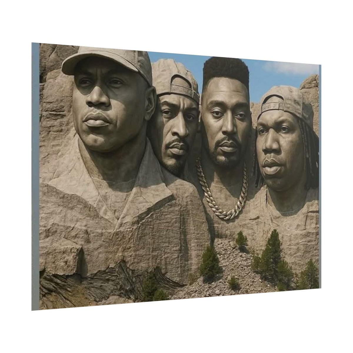 Hip-Hop Legends Mount Rushmore Poster