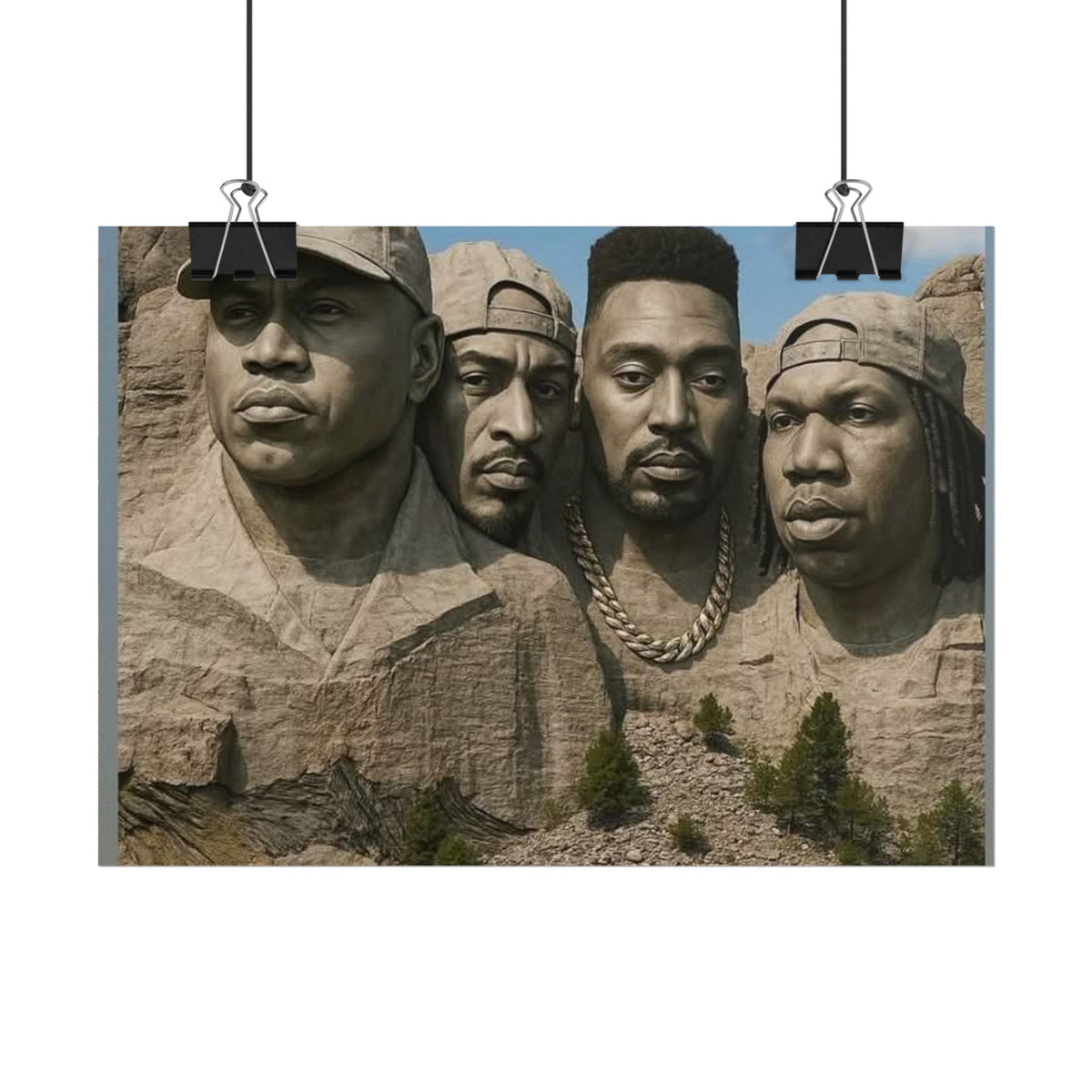 Hip-Hop Legends Mount Rushmore Poster