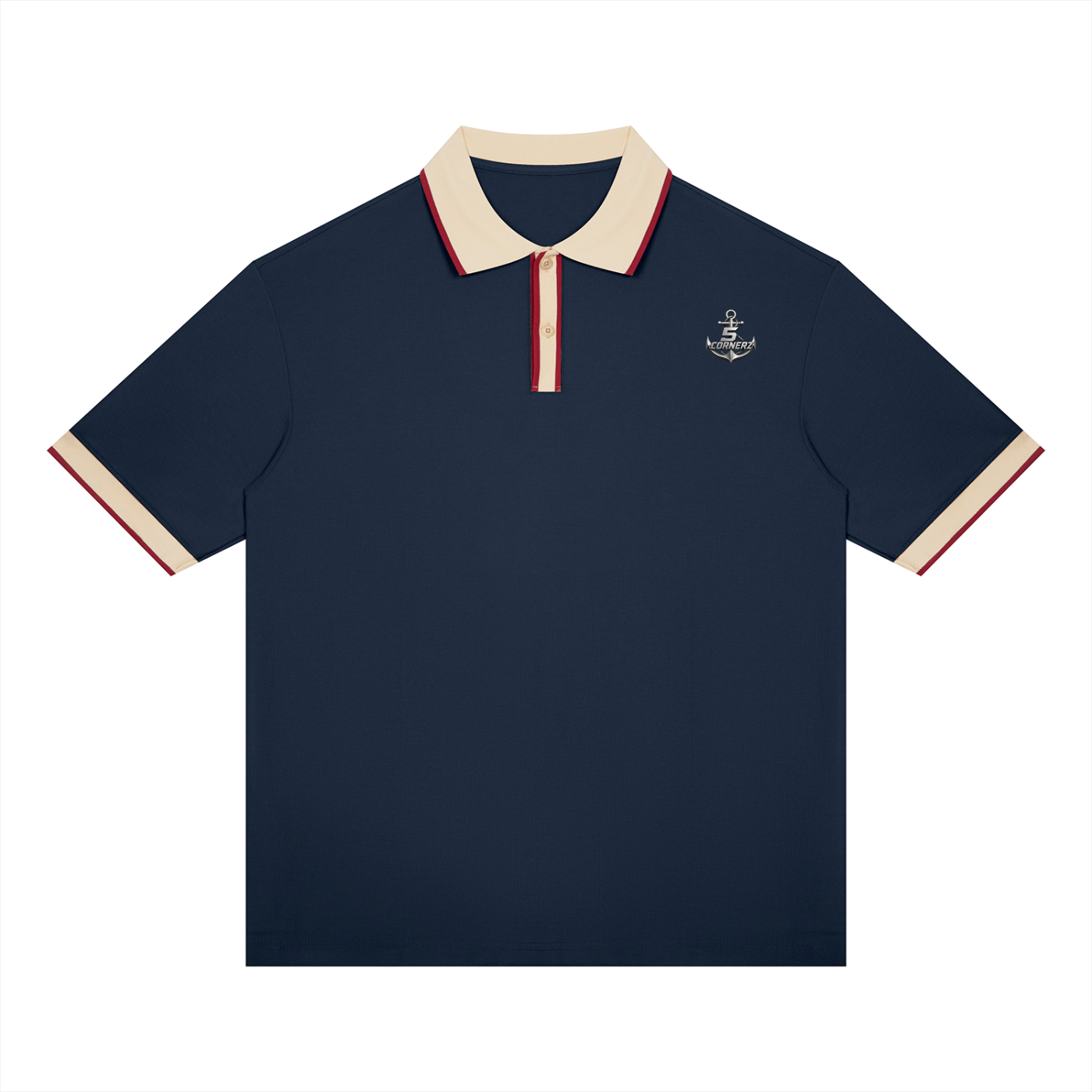 Unisex Color Block Polo Shirt