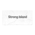Strong Island Beach Towel – Bold Text Coastal Towel for Beach & Pool