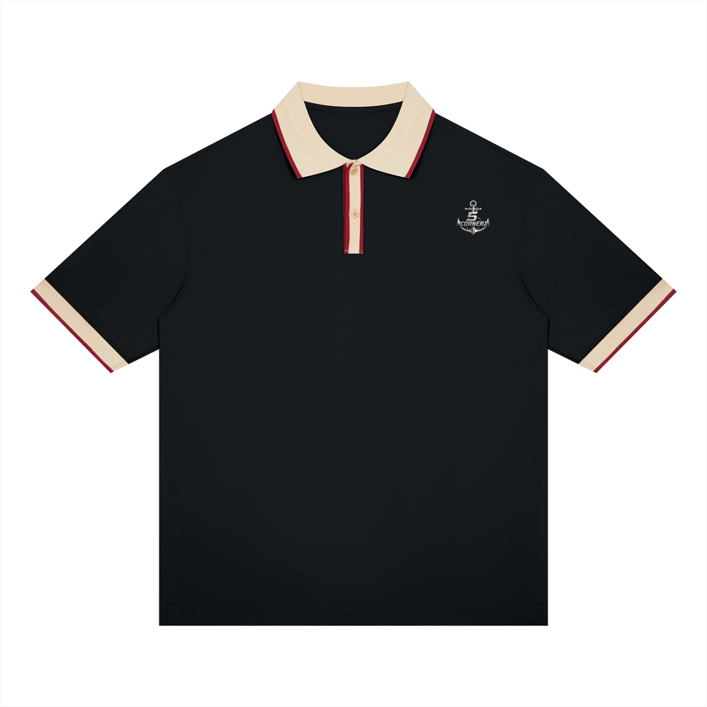 Unisex Color Block Polo Shirt