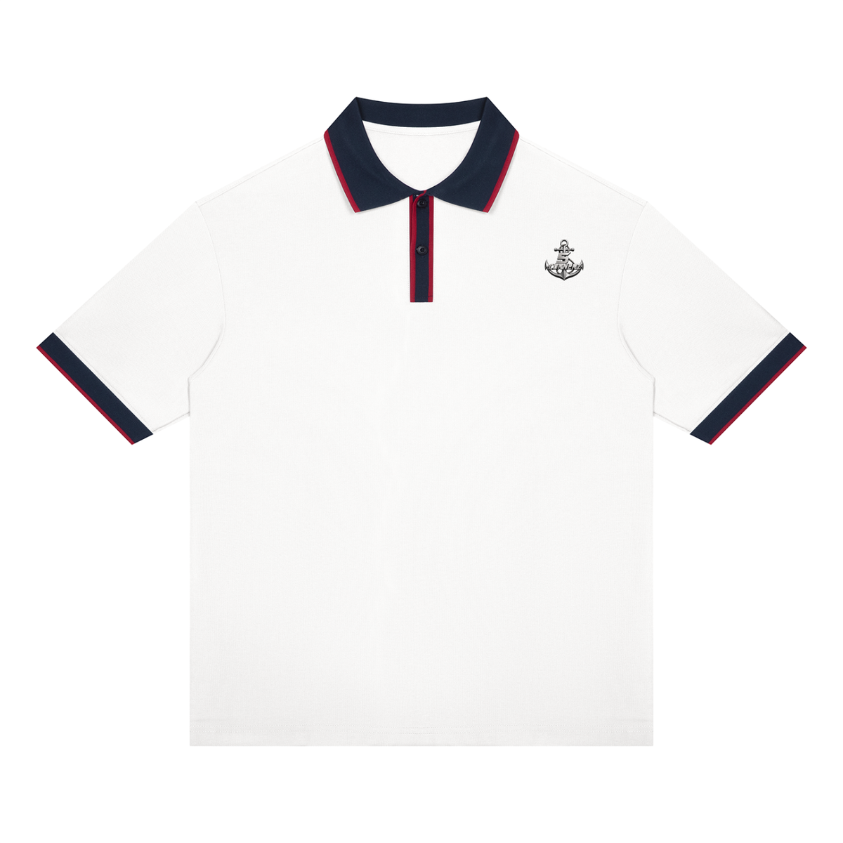 Unisex Color Block Polo Shirt