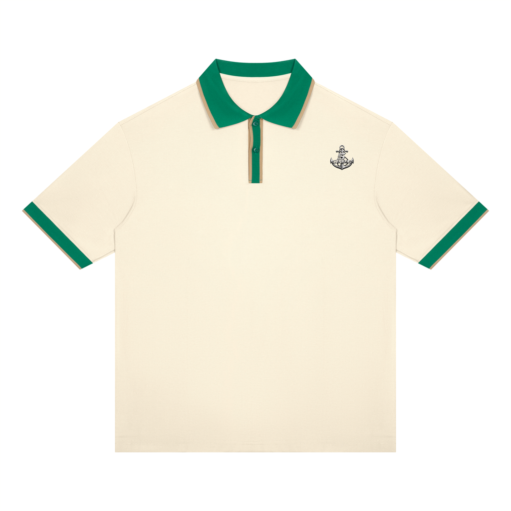Unisex Color Block Polo Shirt