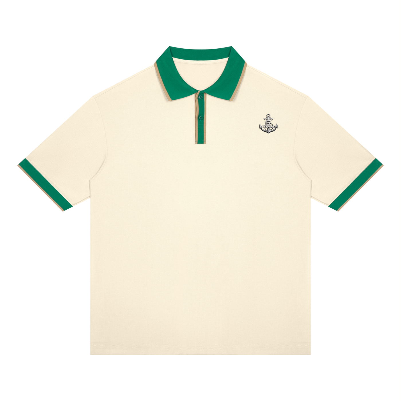 Unisex Color Block Polo Shirt
