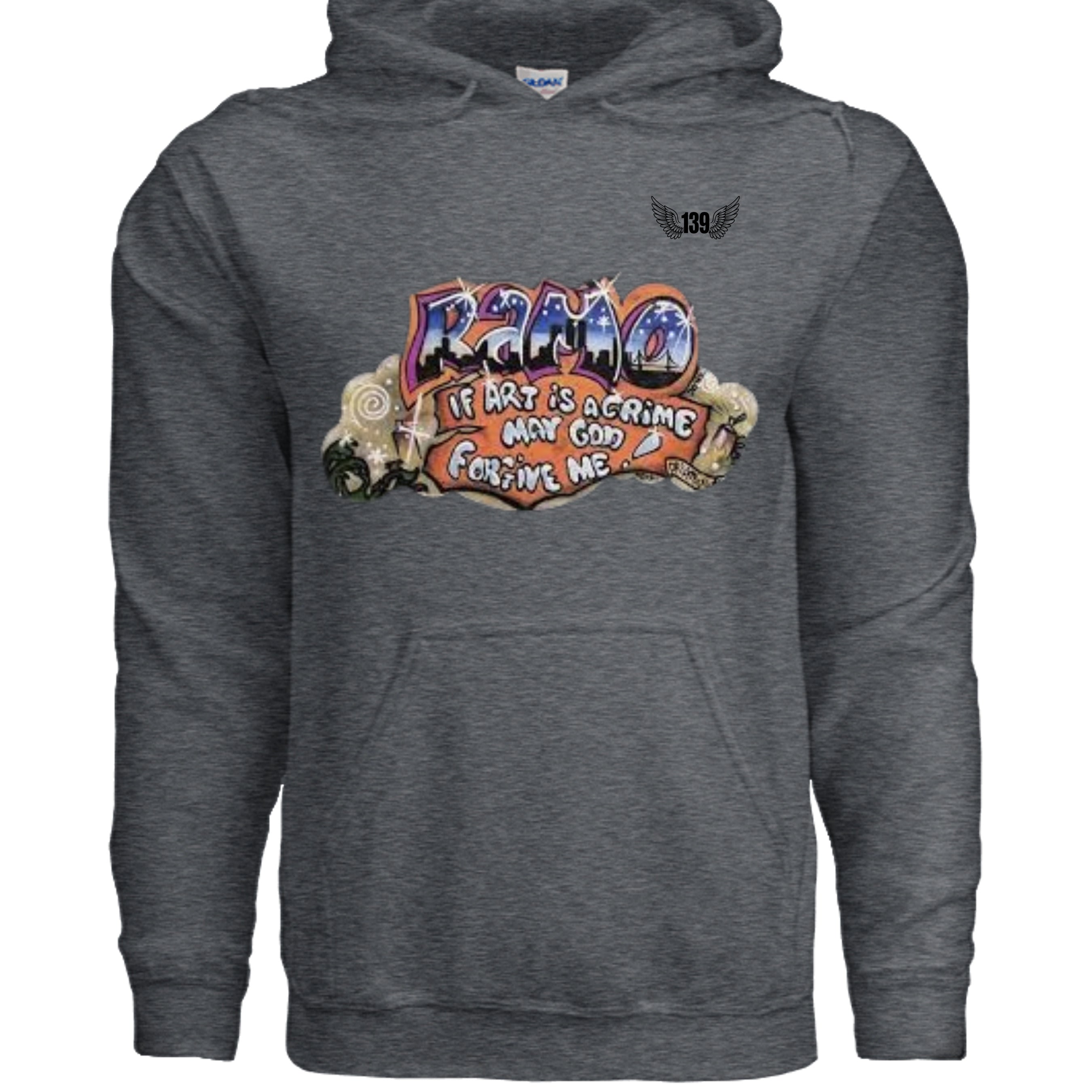 DARK HEATHER - G185 - FRONT